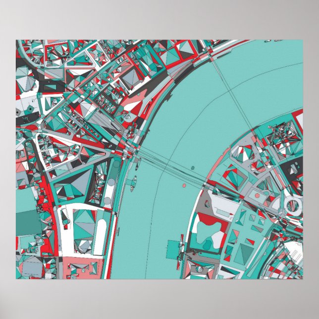 Póster London City Structure Map (Frente)