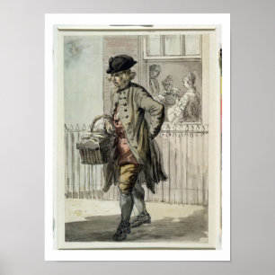 Póster London Cries: A Muffin Man, c.1759 (p/c en papel)