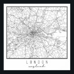 Póster London England Street Map<br><div class="desc">London England Street Map</div>