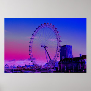 Póster London Eye Art