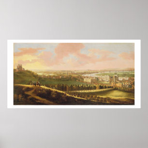 Póster London from Greenwich Hill, c.1680 (oil on canvas)