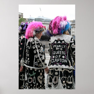Póster London Pearly Queens Trafalgar Square