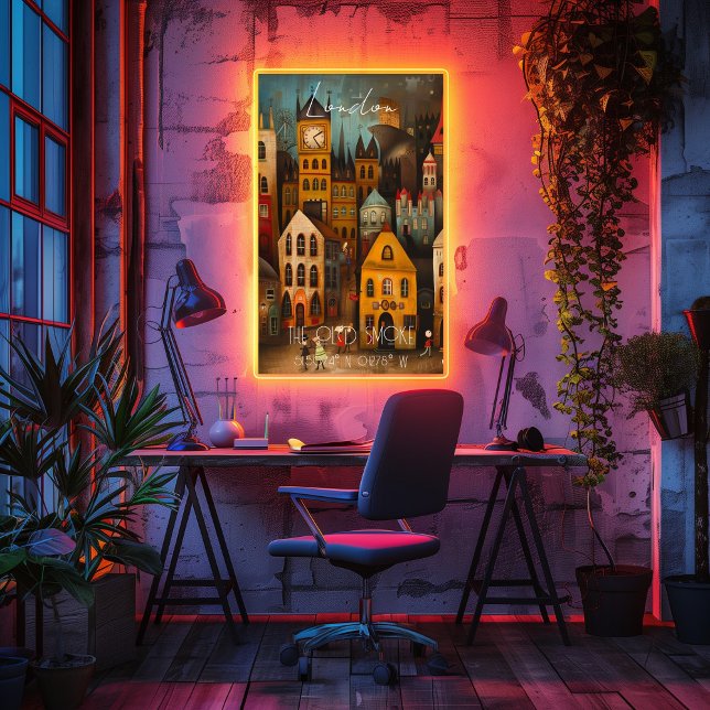 Póster London: The Old Smoke - Whimsical Art (Subido por el creador)