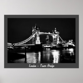 Póster London - Tower Bridge, Night No.2 (Poster)