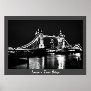 Póster London - Tower Bridge, Night No.2 (Poster)