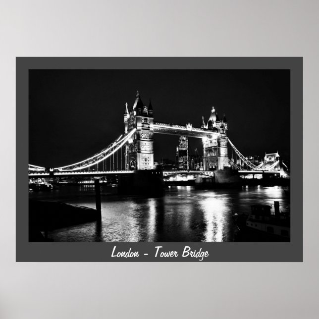 Póster London - Tower Bridge, Night No.2 (Poster) (Frente)