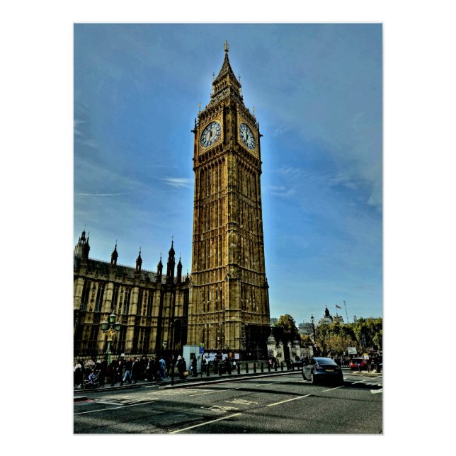 Poster Londre Big Ben (Anverso)