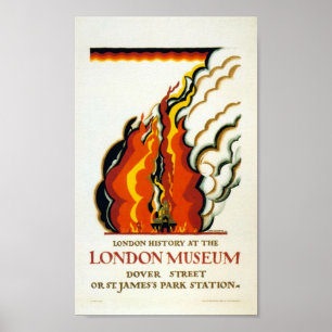 Póster Londres 1908-1933 subterráneo