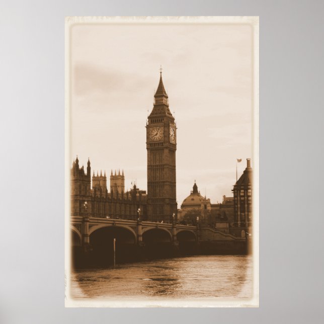 Póster Londres - Big Ben - Támesis - Poster (Frente)