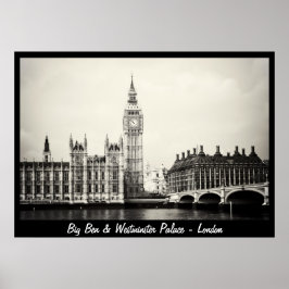 Póster Londres - Big Ben, Westminster Palace No.1 (Poster