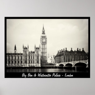 Póster Londres - Big Ben, Westminster Palace No.1 (Poster