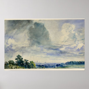 Póster Londres de Hampstead Heath (John Constable)