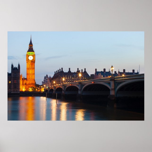 Póster Londres de noche (Frente)