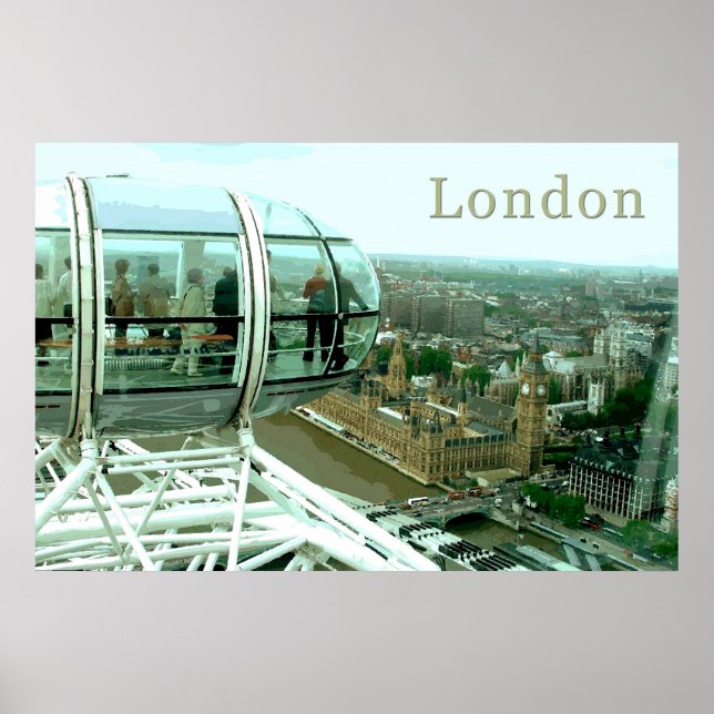 Póster Londres de viajes (Frente)