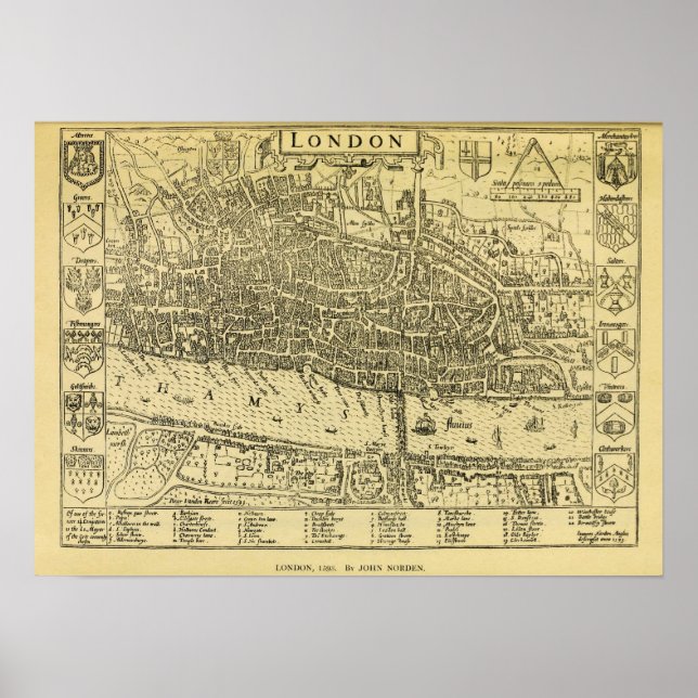 Póster Londres en 1593 (Frente)