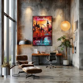 Póster Londres en Arte Contemporáneo