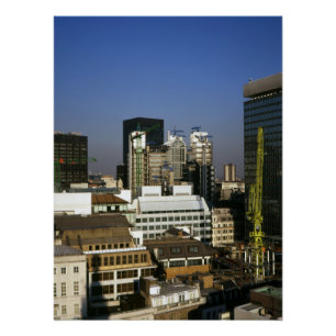 Póster Londres en los años 90