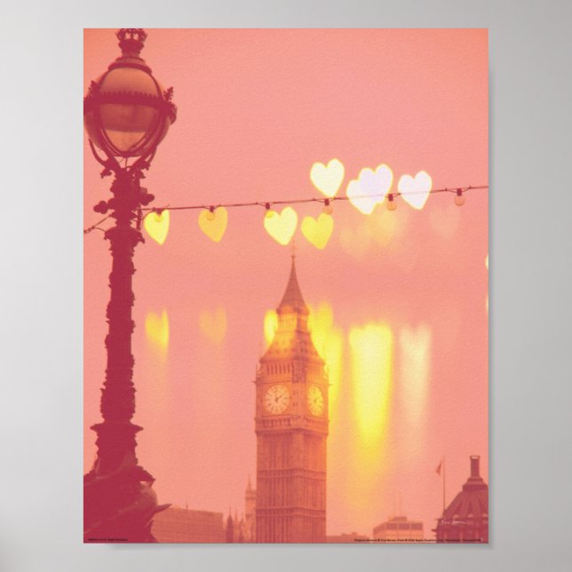 Póster Londres | Fotografía de Big Ben filtrada por la no (Frente)