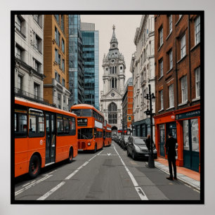 Póster Londres icónico 