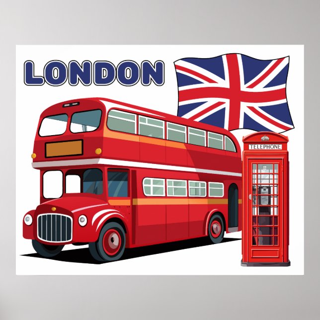 Póster Londres Inglaterra (Frente)