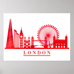 Póster Londres Inglaterra Reino Unido