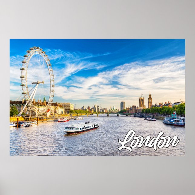 Póster Londres, Inglaterra, Reino Unido (Frente)