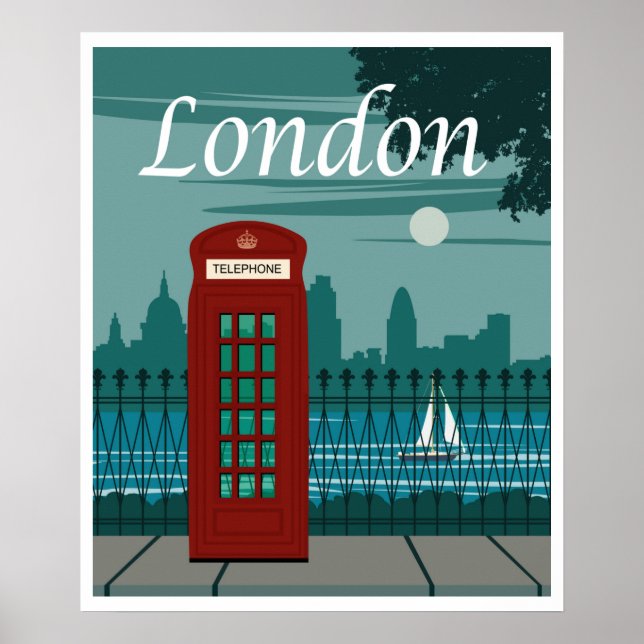 Póster Londres, Inglaterra Travel (Frente)