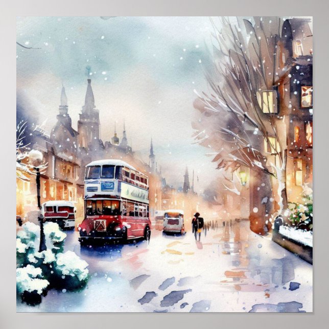 Póster Londres-Invierno Maravilla (A) (Frente)