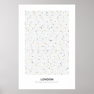 Póster Londres - MetroDots