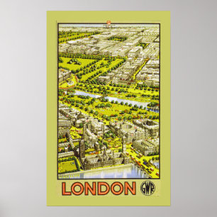 Póster Londres por GWR (frontera)