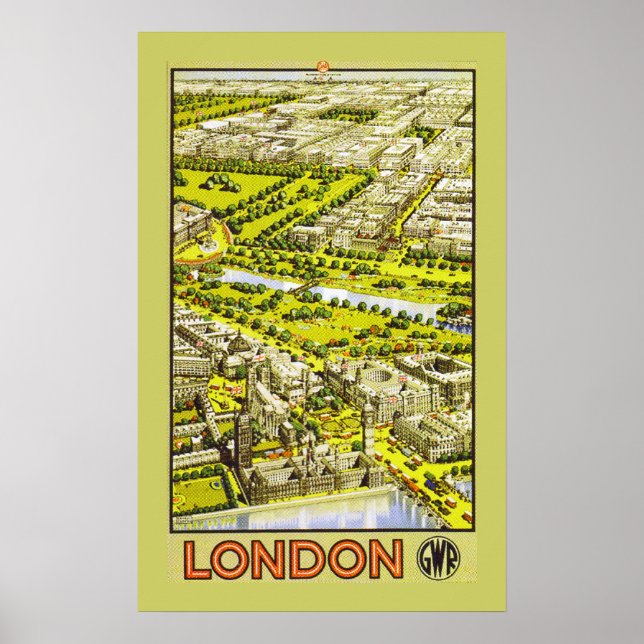 Póster Londres por GWR (frontera) (Frente)