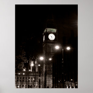 Póster Londres por noche