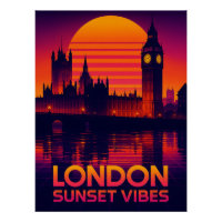 Londres Sunset Vibes Retro Travel