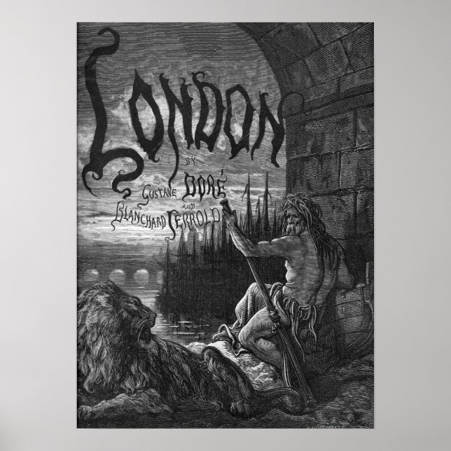 Póster Londres victoriano - Padre Támesis (Frente)
