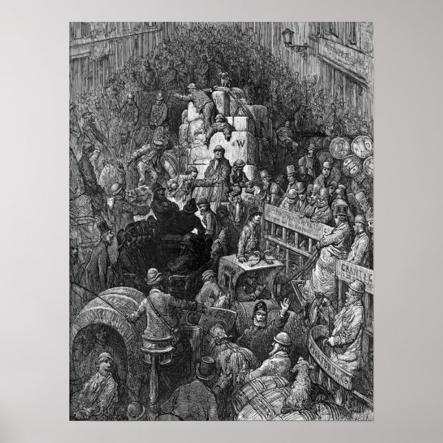 Póster Londres victoriano - Una ciudad a lo largo (Frente)