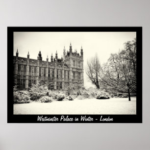 Póster Londres - Westminster en el invierno número 1 (Po