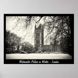 Póster Londres - Westminster en el invierno número 2 (Pos