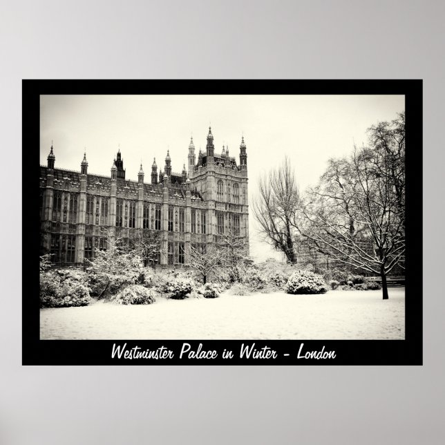 Póster Londres - Westminster en Invierno Nº 1 (Poster) (Frente)