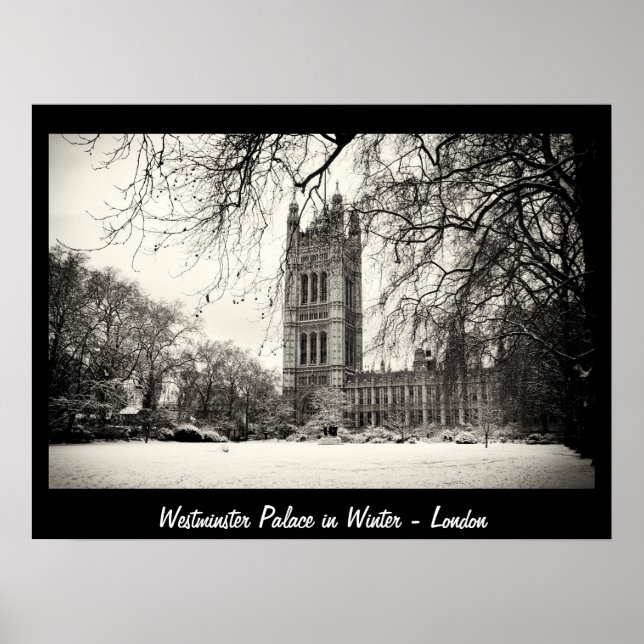 Póster Londres - Westminster en Invierno No.2 (Póster) (Frente)