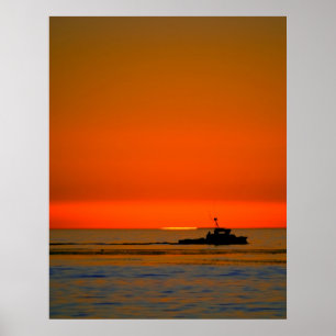 Póster Lone Boat