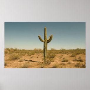 Póster Lone Cactus