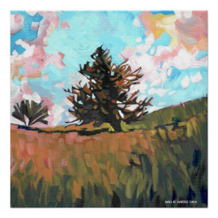 Póster Lone Pine Tree