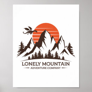 Póster Lonely Mountain - Adventure Company - Fantasy Trip