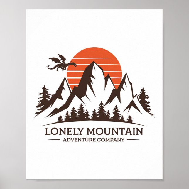 Póster Lonely Mountain - Adventure Company - Fantasy Trip (Frente)