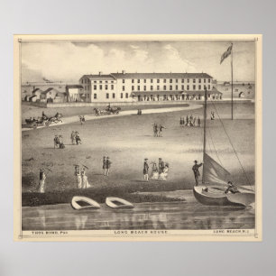 Póster Long Beach House, Long Beach, NJ