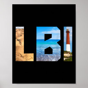 Póster Long Beach Island New Jersey Lbi Vintage _1