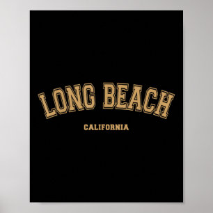 Póster Long Beach Sports College Style En Long Beach