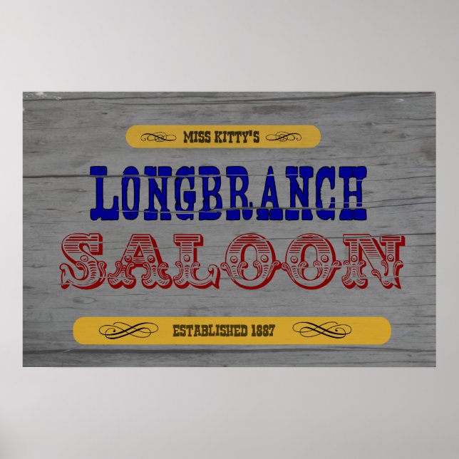Póster Long Branch Saloon (Frente)