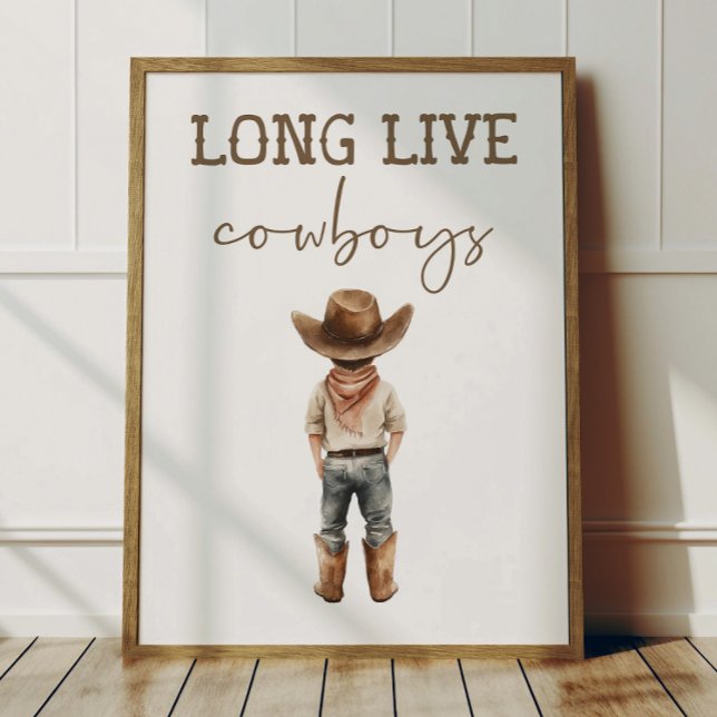 Póster Long Live Cowboys Poster Kids Western Room Decor (Subido por el creador)