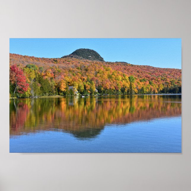 Póster Long Pond en otoño, Westmore, Vermont (Frente)